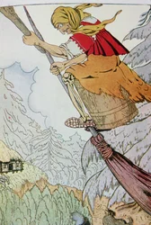 Epiphany or La Befana, anonymous Italian illustration